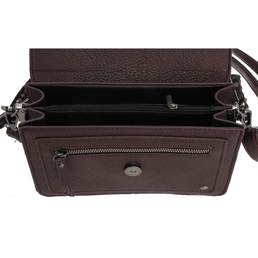 I'm dutch I'm dutch: handtas - schoudertasje Rione - bordeaux