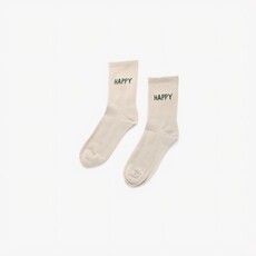 Liet & Joliet Liet & Joliet: sokken lichtgrijs HAPPY