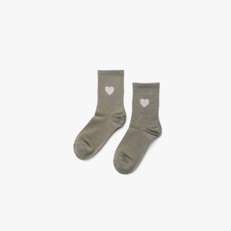 Liet & Joliet Liet & Joliet: sokken kaki hartje