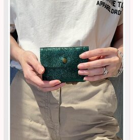 Z & z Portemonneetje klein - metallic donkergroen