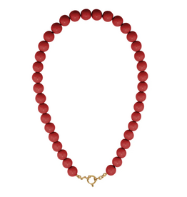 Yehwang Yehwang: ketting kralen - wijnrood