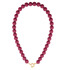 Yehwang Yehwang: ketting kralen - fuchsia