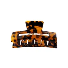 Yehwang Yehwang: haarclip 8.5 cm print - bruin