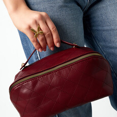 Yehwang Yehwang: toilettas schuine rits - bordeaux