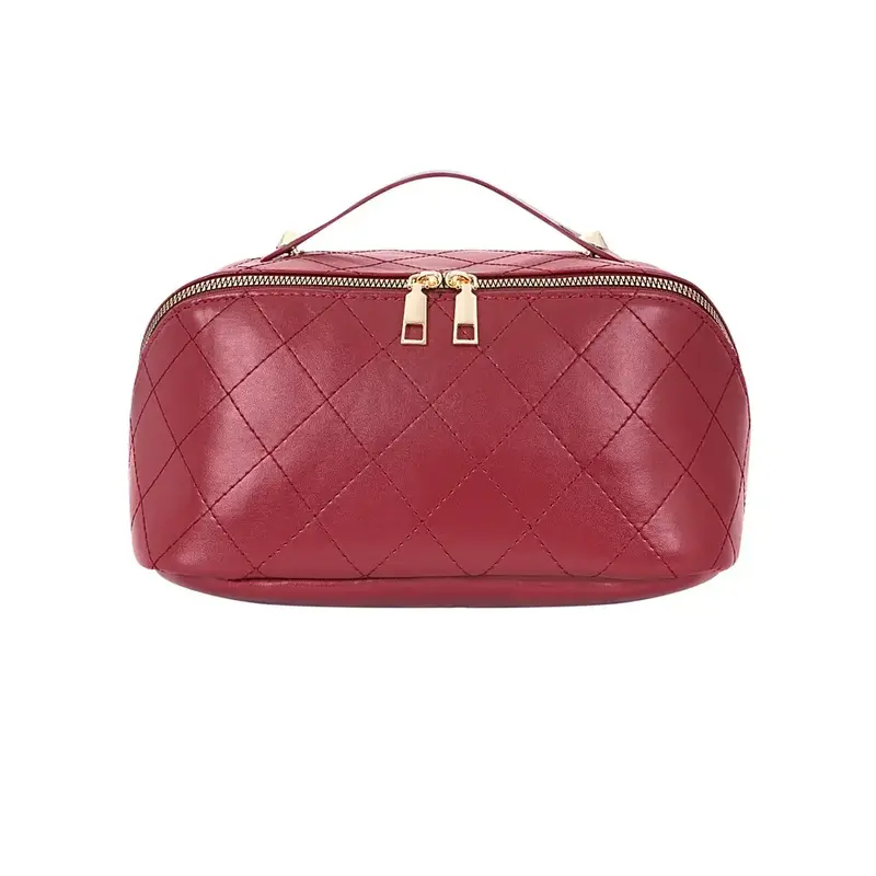 Yehwang Yehwang: toilettas schuine rits - bordeaux