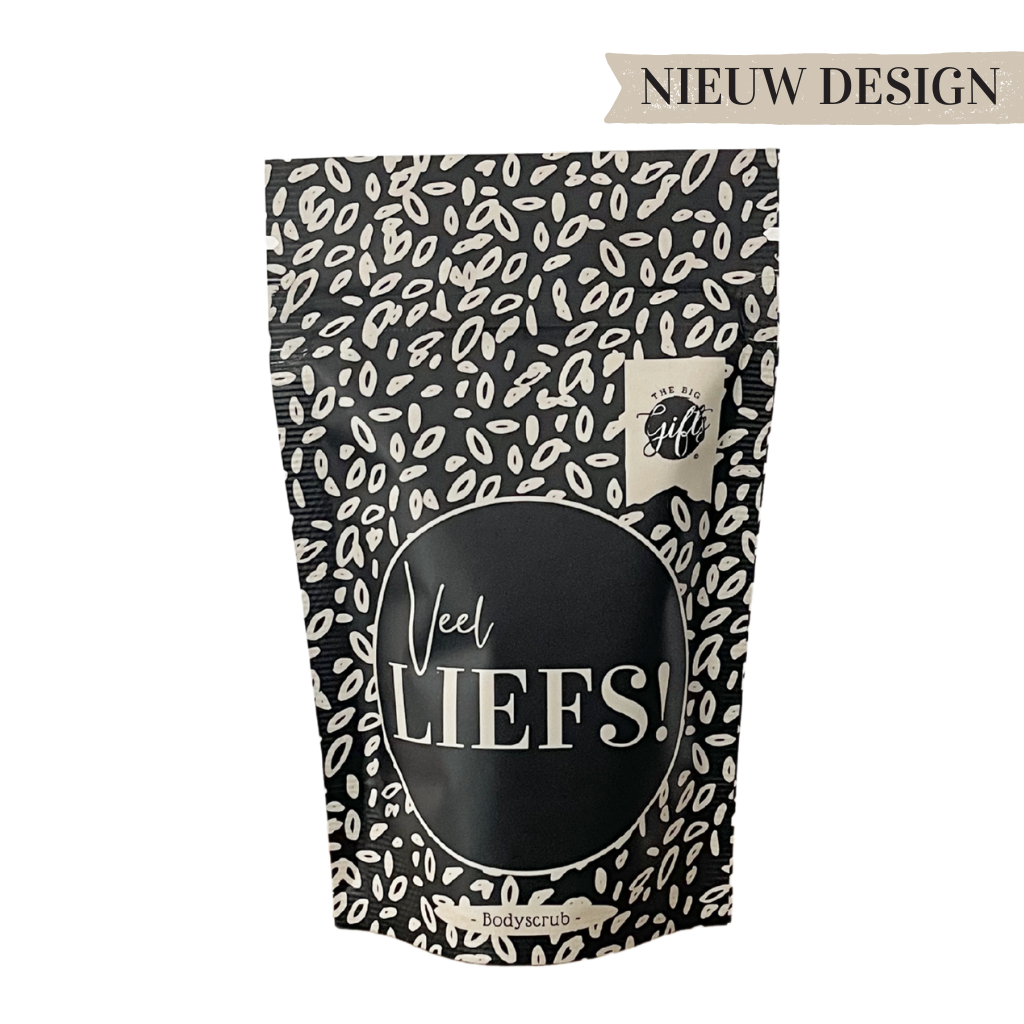 The Big Gifts B.V. The big gifts: Bodyscrub - Liefs (zwart/beige versie)