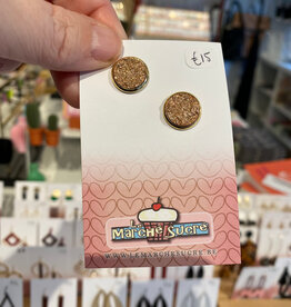 le marché sucré Le marché sucré: oorbellen stekers - goud