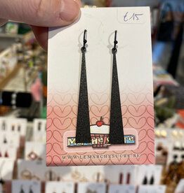 le marché sucré Le marché sucré: oorbellen hangers - zwart