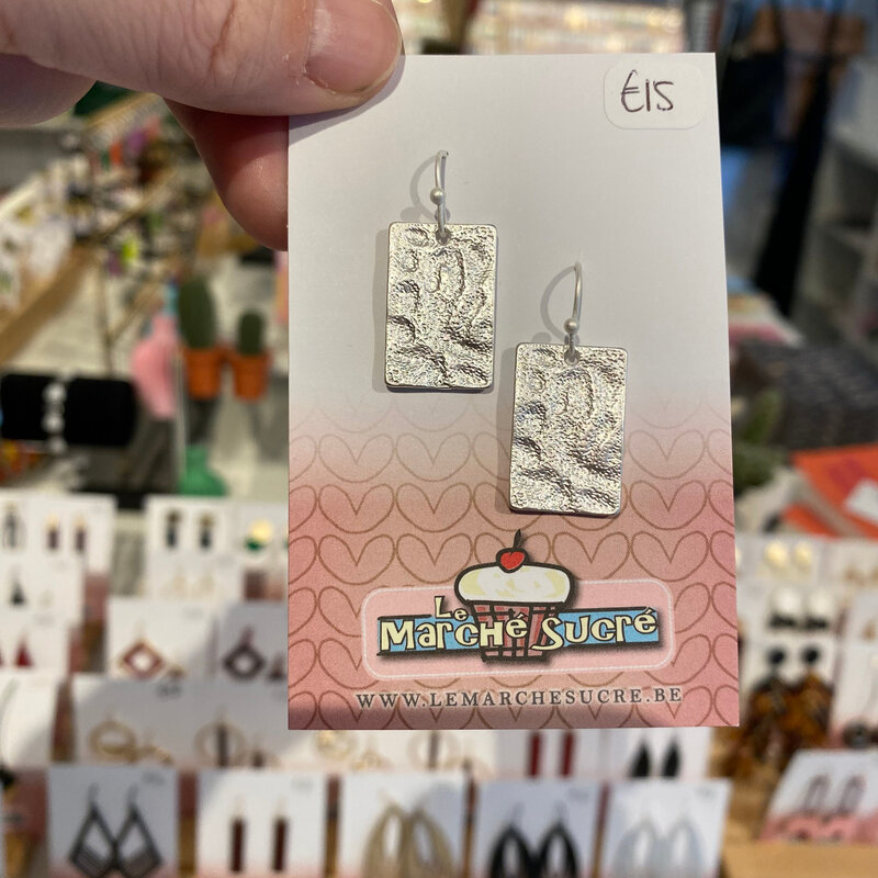 le marché sucré Le marché sucré: oorbellen hangers - zilver
