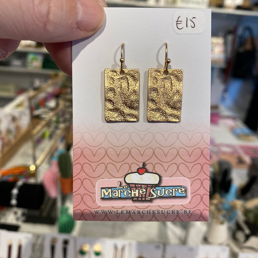 le marché sucré Le marché sucré: oorbellen hangers - goud