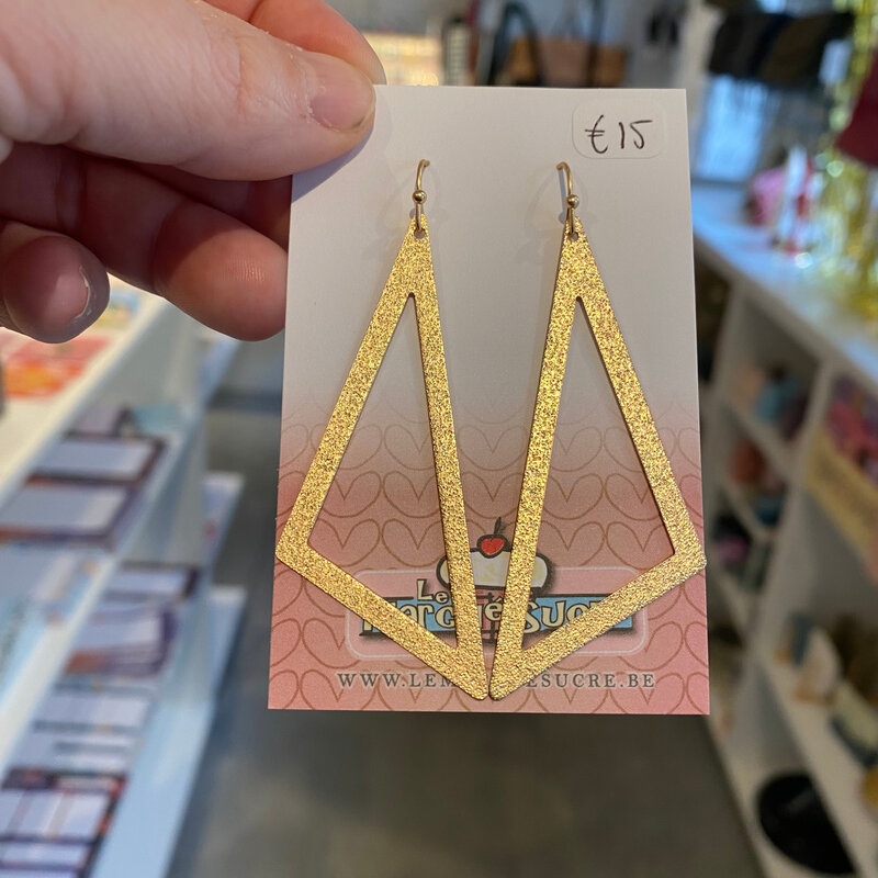 le marché sucré Le marché sucré: oorbellen hangers - goud