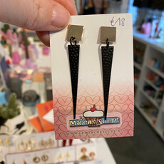 le marché sucré Le marché sucré:  oorbellen stekers - goud + zwart