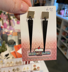 le marché sucré Le marché sucré:  oorbellen stekers - goud + zwart