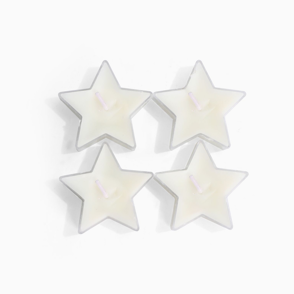 Stationery & gift Stationery & gift: Kaarsjes Waxinehartjes creme - sterrenlichtjes voor jou