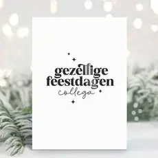 Liefz Liefz: kaart a6 - gezellige feestdagen collega