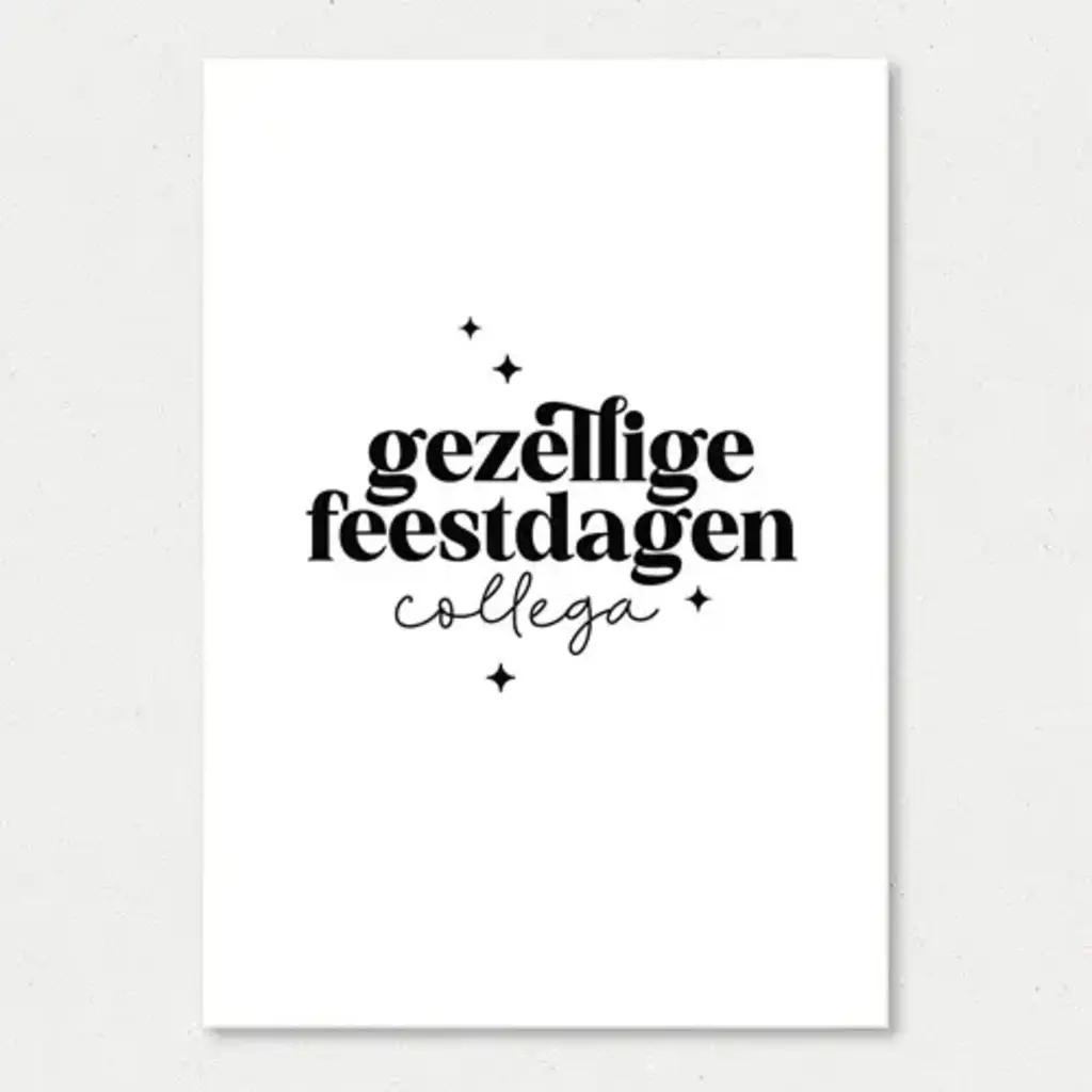 Liefz Liefz: kaart a6 - gezellige feestdagen collega