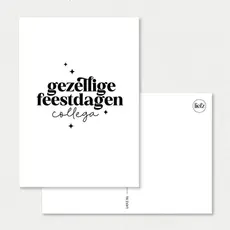 Liefz Liefz: kaart a6 - gezellige feestdagen collega