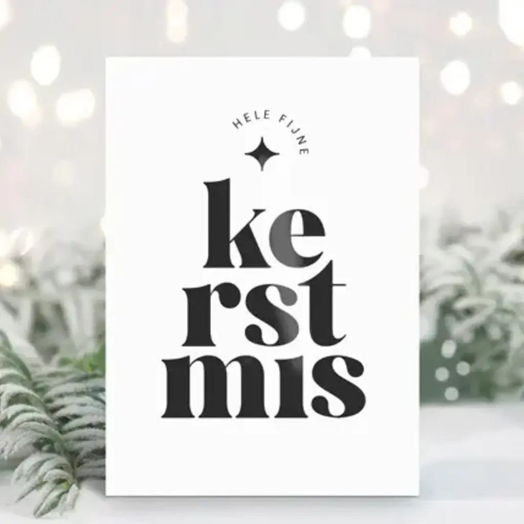 Liefz Liefz: kaart a6 - Fijne Kerstmis