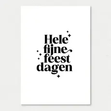 Liefz Liefz: kaart a6 - Hele fijne feestdagen