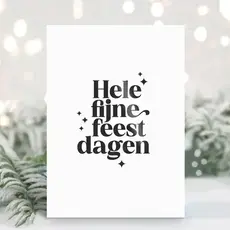 Liefz Liefz: kaart a6 - Hele fijne feestdagen