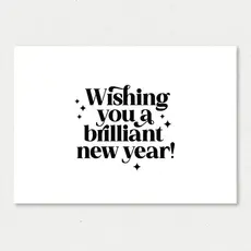Liefz Liefz: kaart a6 - Wishing you a brilliant new year