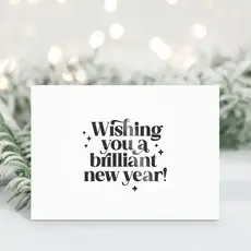 Liefz Liefz: kaart a6 - Wishing you a brilliant new year