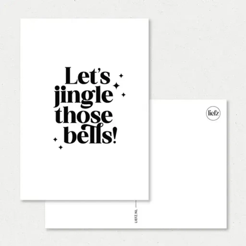 Liefz Liefz: kaart a6 - Let's jingle those bells