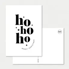 Liefz Liefz: kaart a6 - Ho Ho Ho Merry Christmas