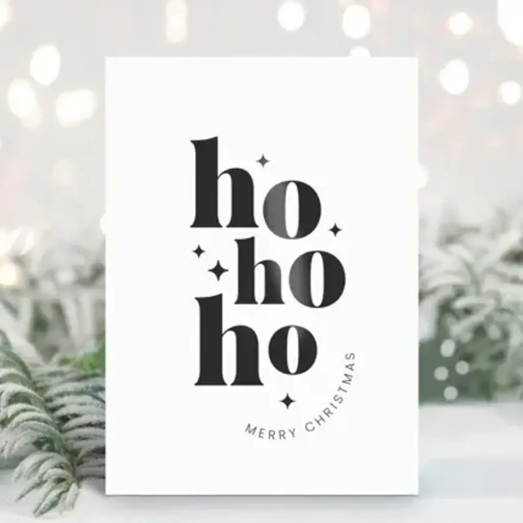 Liefz Liefz: kaart a6 - Ho Ho Ho Merry Christmas