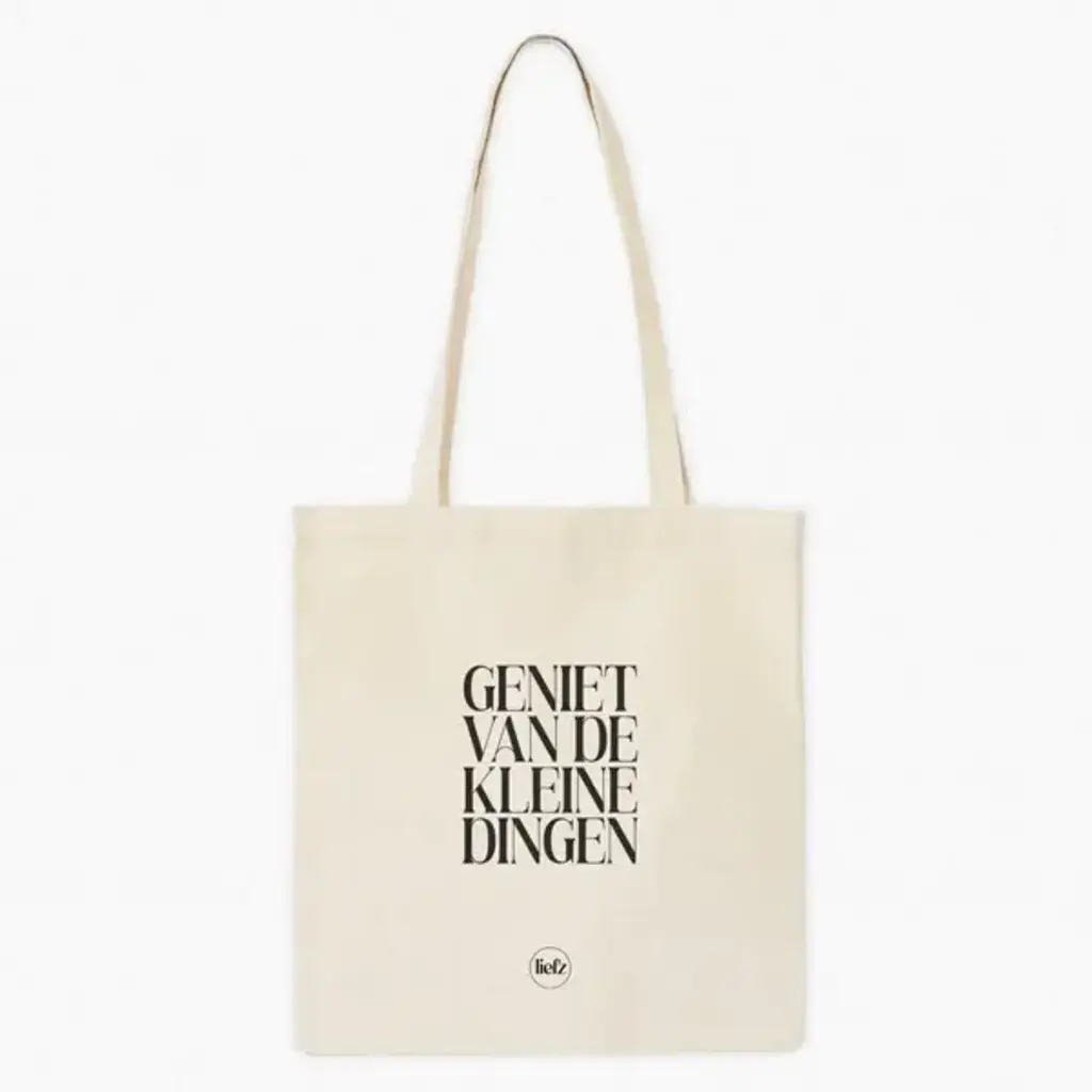 Liefz Liefz: Katoenen tas | Geniet van de kleine dingen