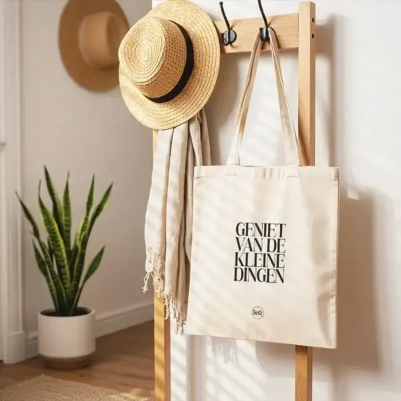 Liefz Liefz: Katoenen tas | Geniet van de kleine dingen