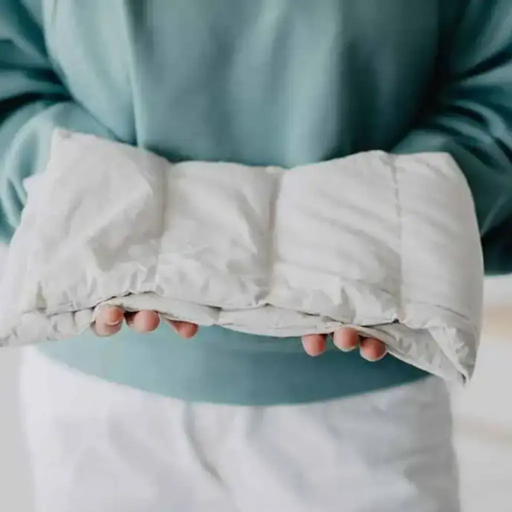 Janneke's warmtesjaal: fijne rib lila