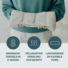 Janneke's warmtesjaal: fijne wafelstof lichtgrijs