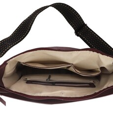 I'm dutch I'm dutch: handtas - schoudertas Palma - burgundy