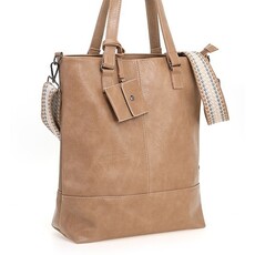 I'm dutch I'm dutch: handtas - schoudertas/shopper Le Mans - camel