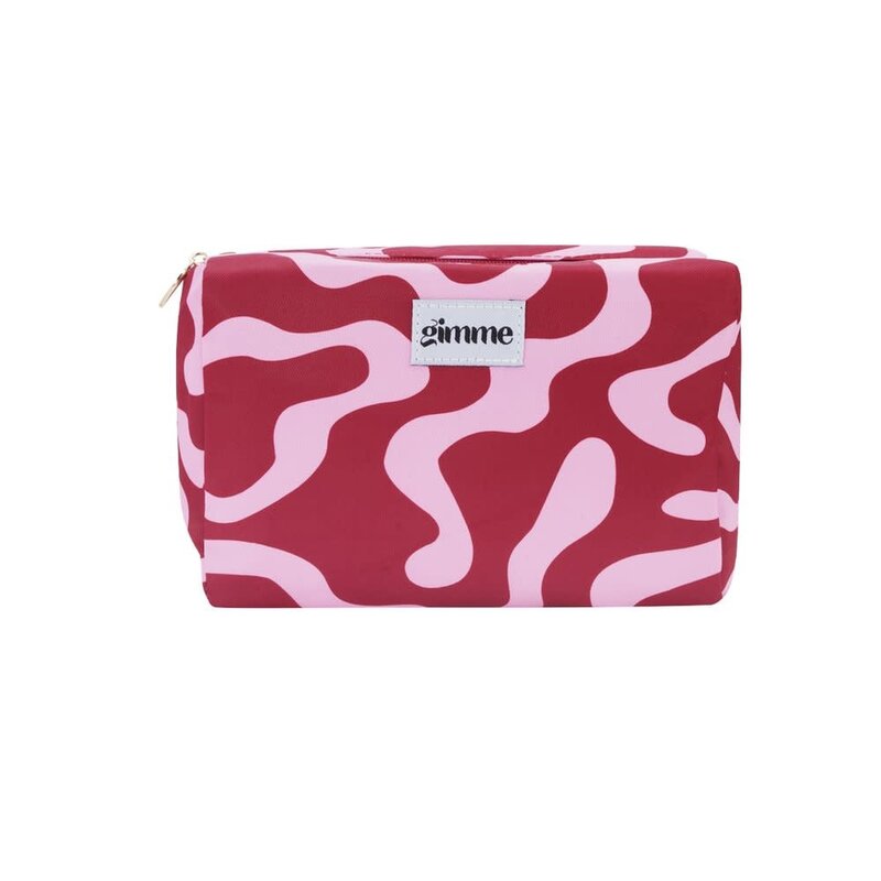 Yehwang Yehwang: toilettas - burgundy en lichtroze (1)