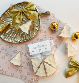 Stationery & gift Stationery & gift: Waxineboompjes Creme | Fijne Feestdagen