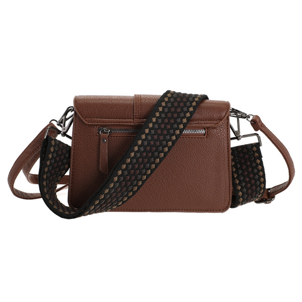 I'm dutch I'm dutch: handtas - schoudertasje Rione - dark camel