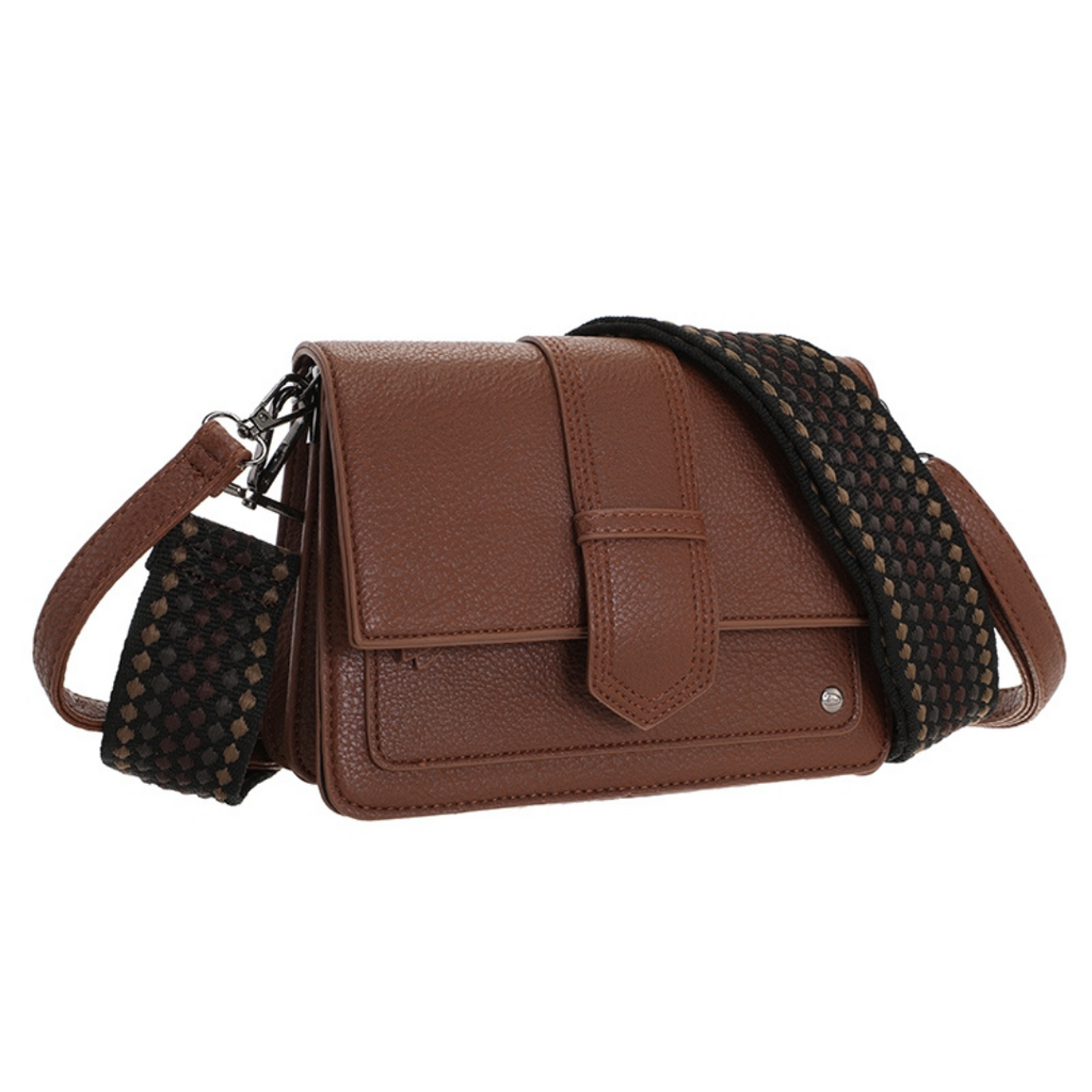 I'm dutch I'm dutch: handtas - schoudertasje Rione - dark camel