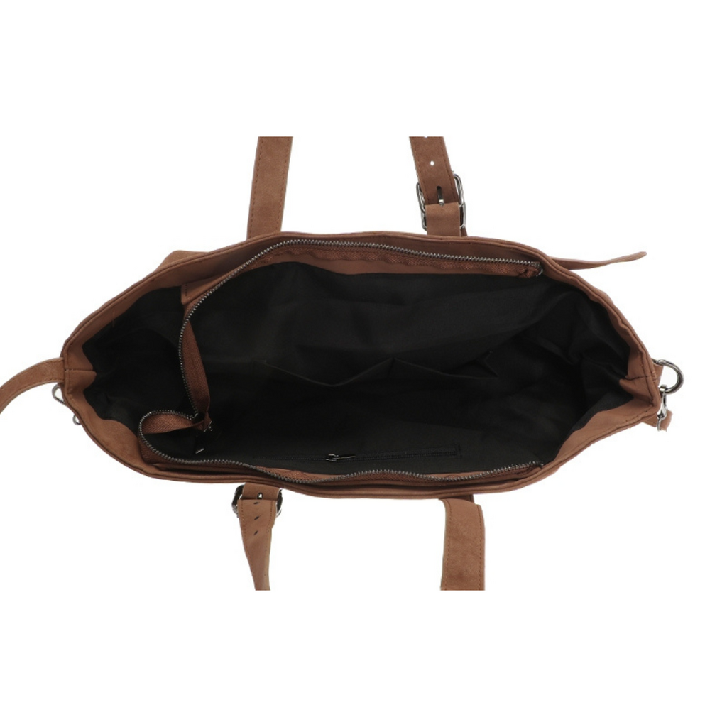 I'm dutch I'm dutch: handtas - shopper Windsor - camel