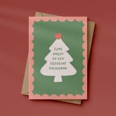 Letters and Lines Letters & lines: kaart a6 - fijne dagen en een liefdevol nieuwjaar