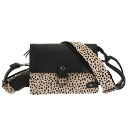 I'm dutch I'm dutch: Handtas - Black dot Weston schoudertasje