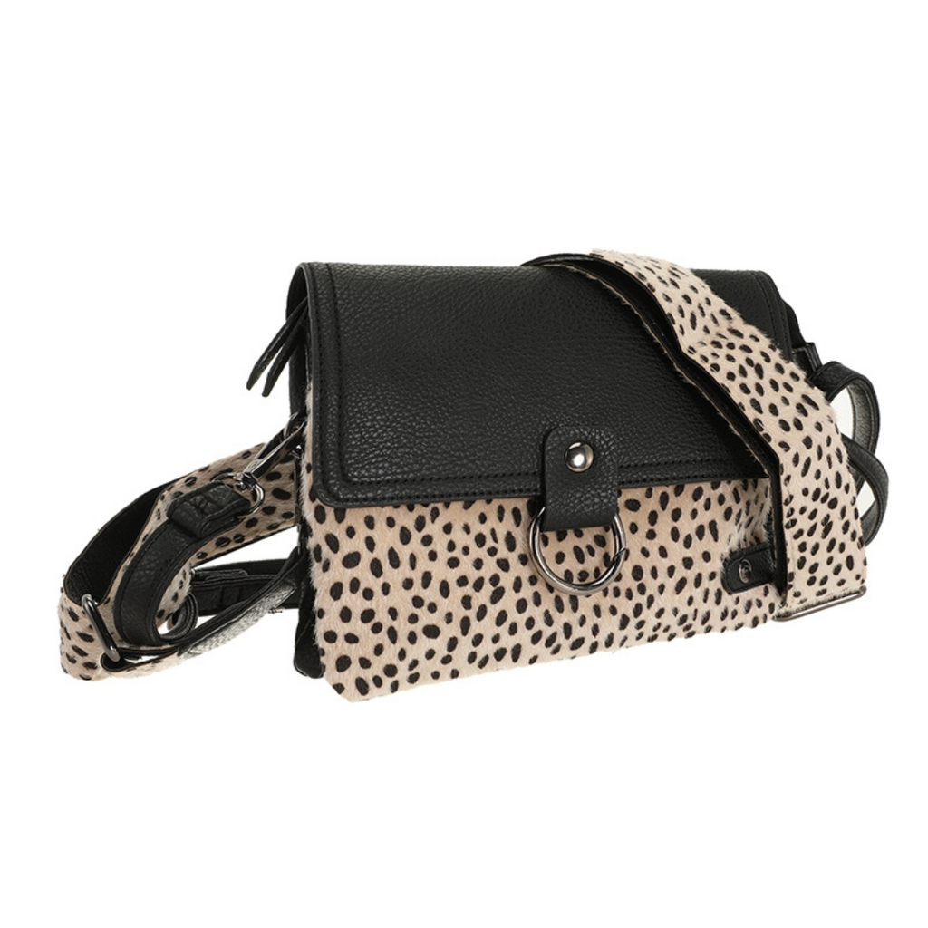 I'm dutch I'm dutch: Handtas - Black dot Weston schoudertasje