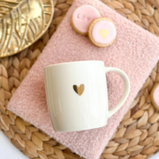 Stationery & gift Stationery & gift: Mok | "hartje" in goud