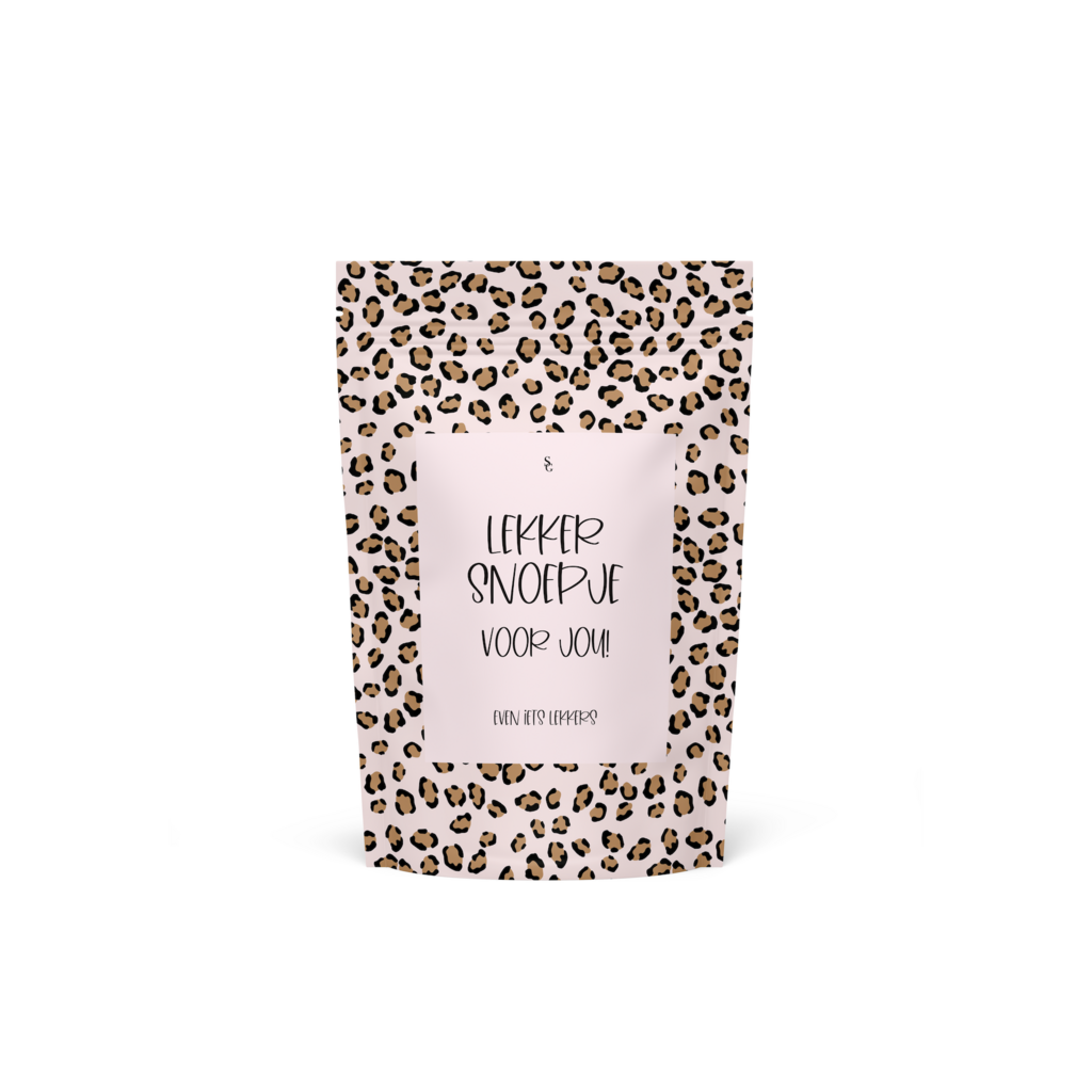Stationery & gift Stationery & gift: Mini Snoepzak Leopard | Lekker snoepje voor jou