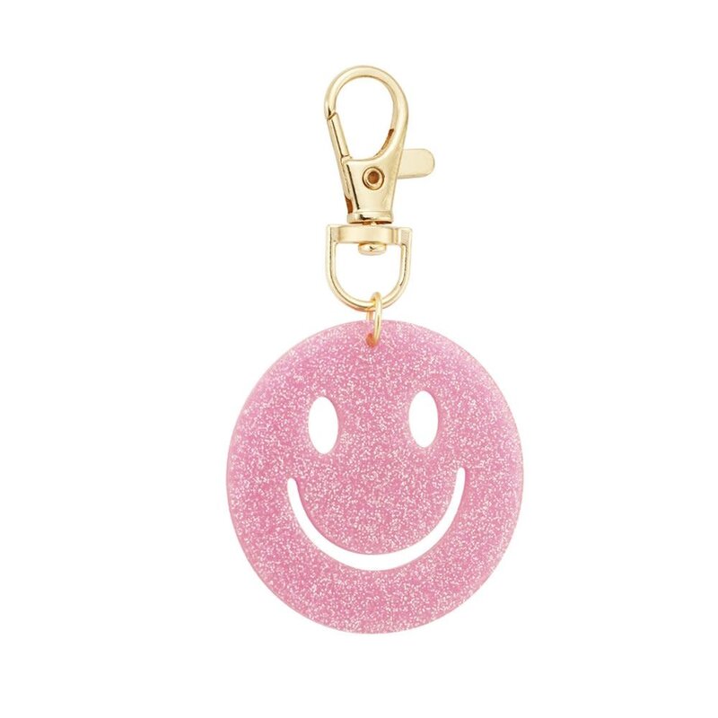 Yehwang Yehwang: sleutelhanger smiley - roze