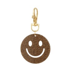 Yehwang Yehwang: sleutelhanger smiley - donkerbruin