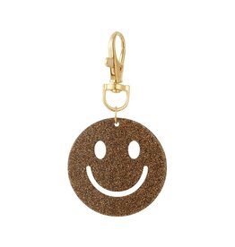 Yehwang Yehwang: sleutelhanger smiley - donkerbruin
