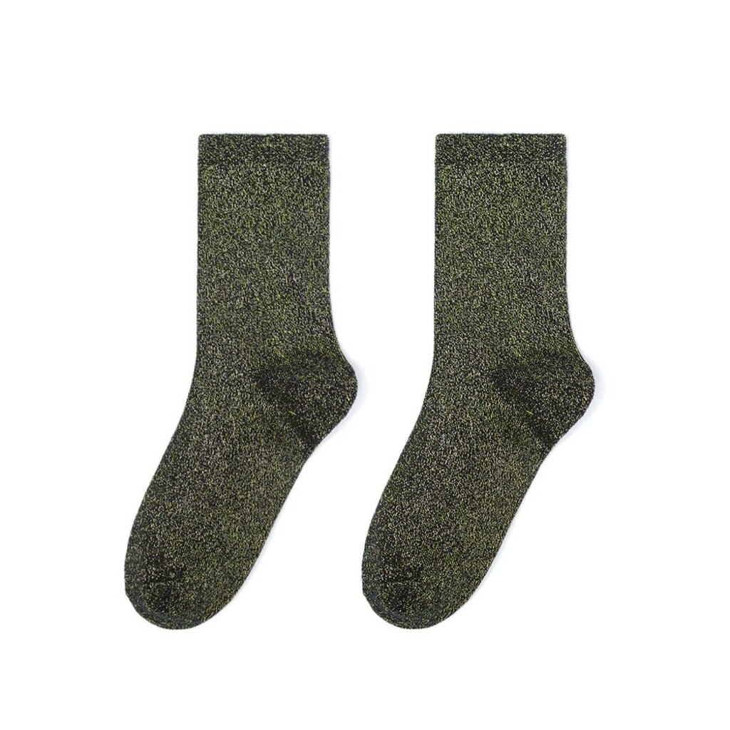 Yehwang Yehwang: set van 3 paar glitter sokken - zwart