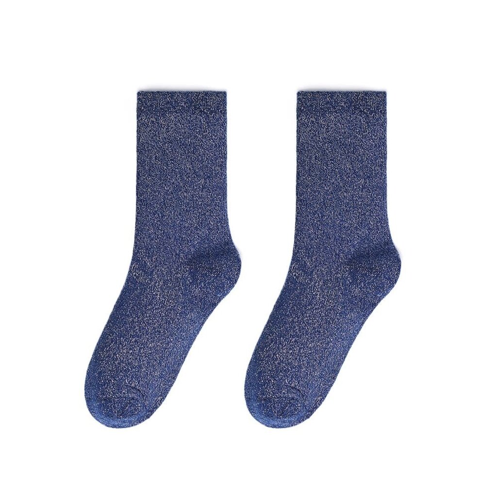 Yehwang Yehwang: set van 3 paar glitter sokken - paars